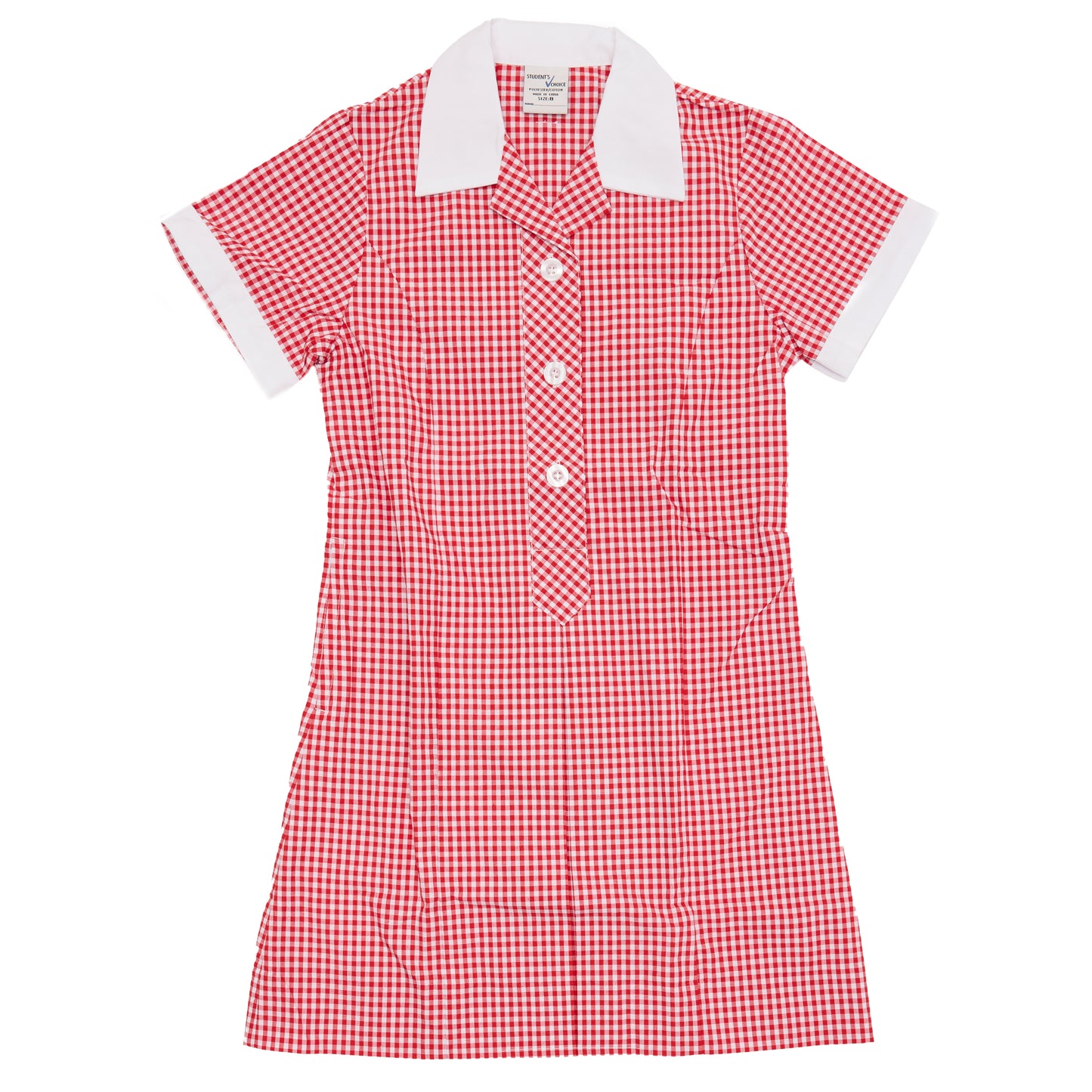 Gingham Summer Dress - Red