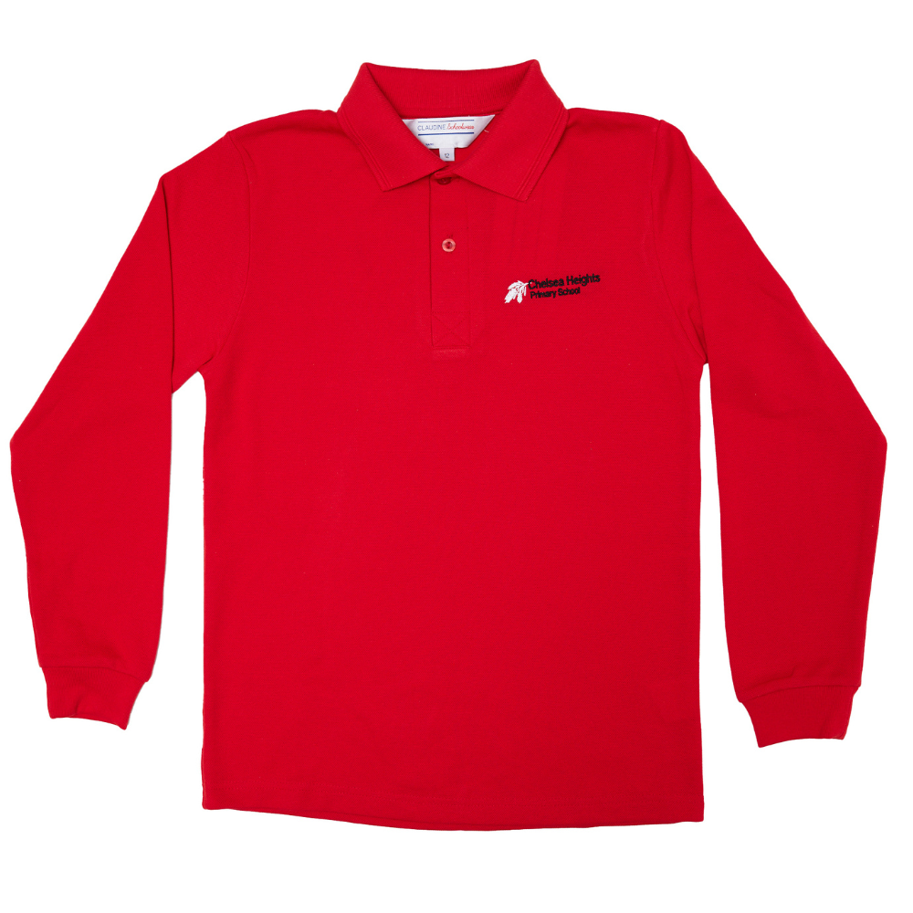 Chelsea Heights PS Polo Long Sleeve Red