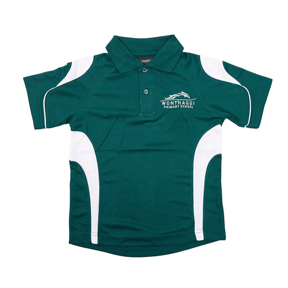 Wonthaggi PS S/S Mesh Polo With Side Panels