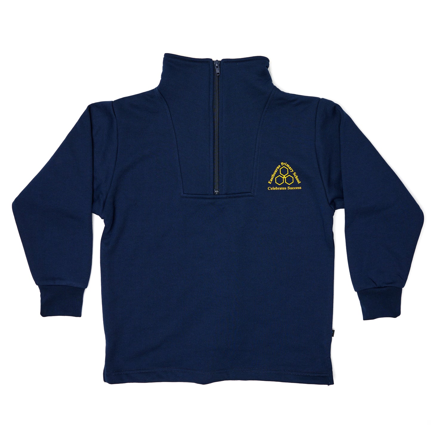 Eastbourne PS 1/4 Zip-Up Rugby Windcheater with gold collar (Limited Stock)