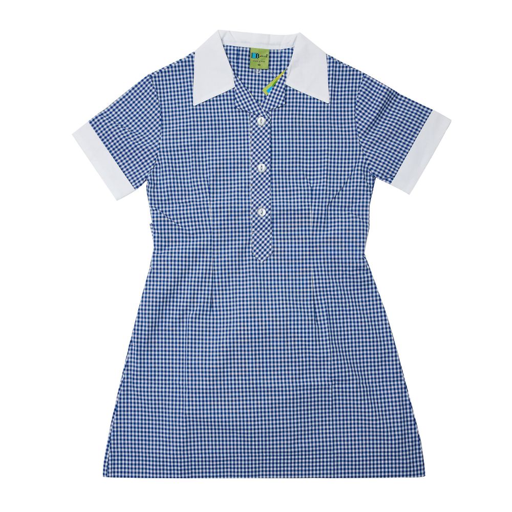 Gingham Summer Dress - Royal