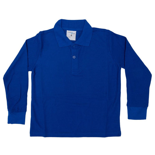 Long Sleeve Polo - Royal