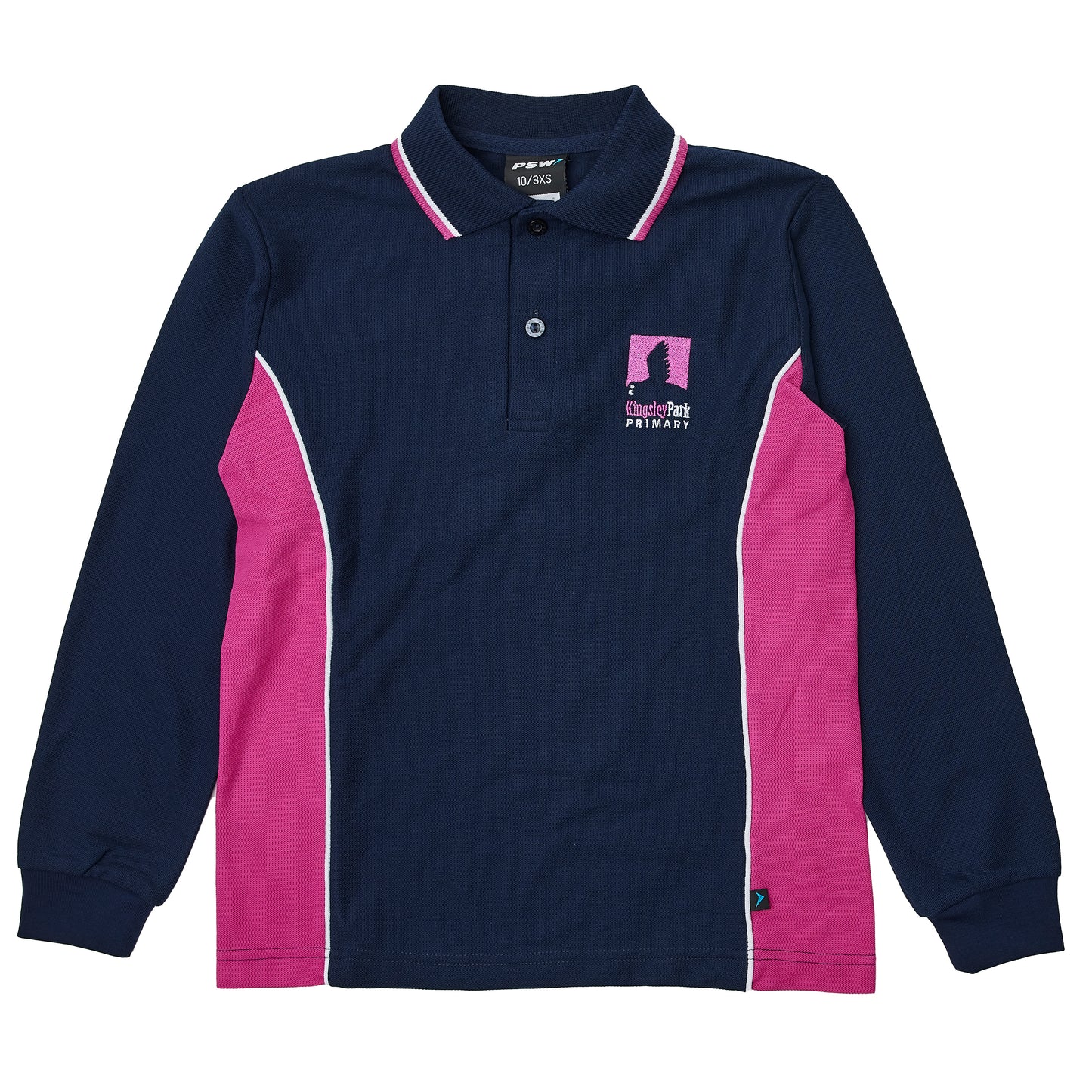 Kingsley Park PS Long Sleeve Polo - Navy