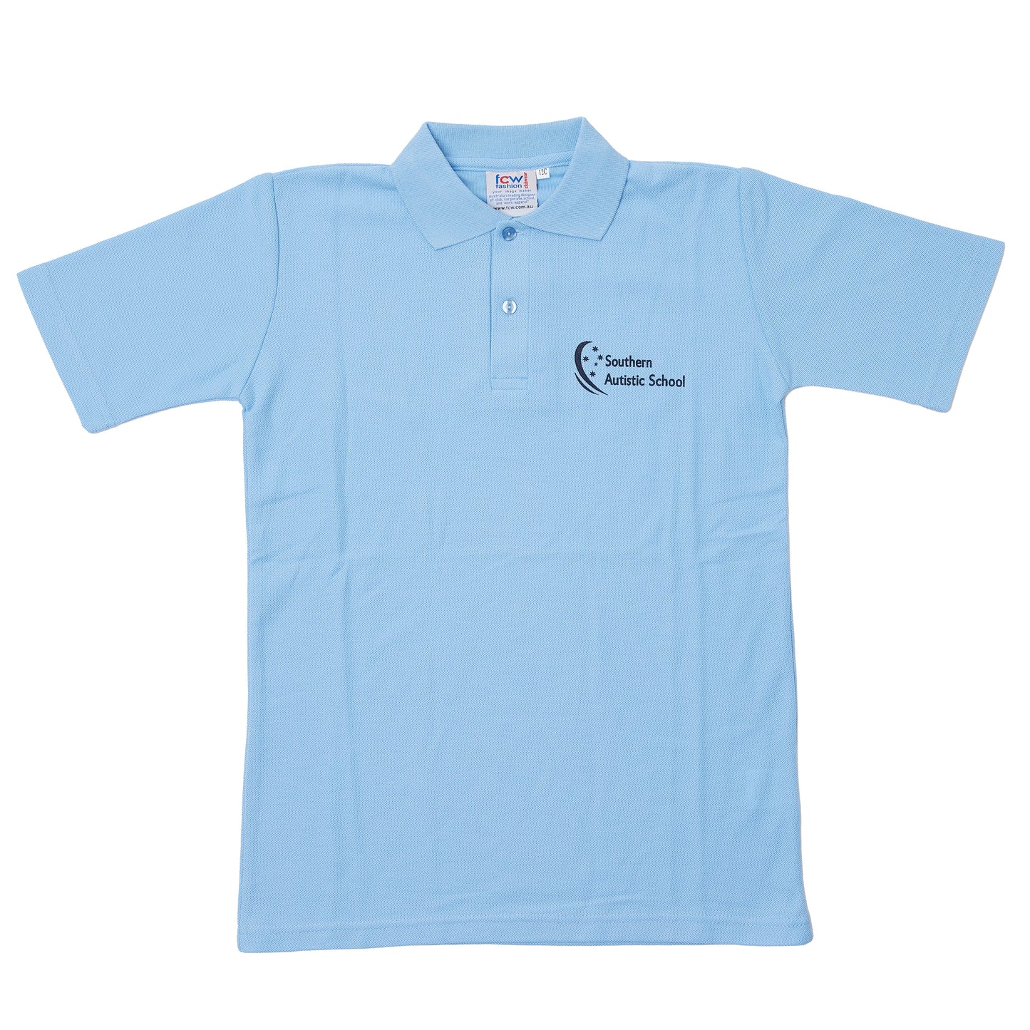 Southern Autistic School Short Sleeve Polo - Sky (Uppers & Seniors)