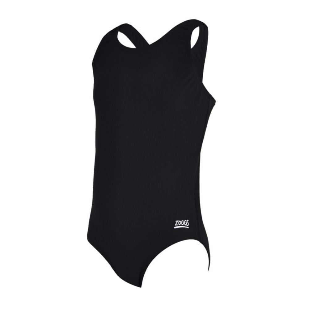 Junior Girls Sportsback One Piece - Black