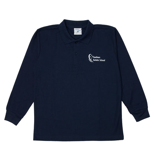 Southern Autistic School Long Sleeve Polo - Navy (Year 11 & 12's)