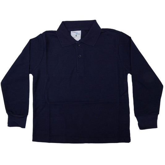 Long Sleeve Polo - Navy