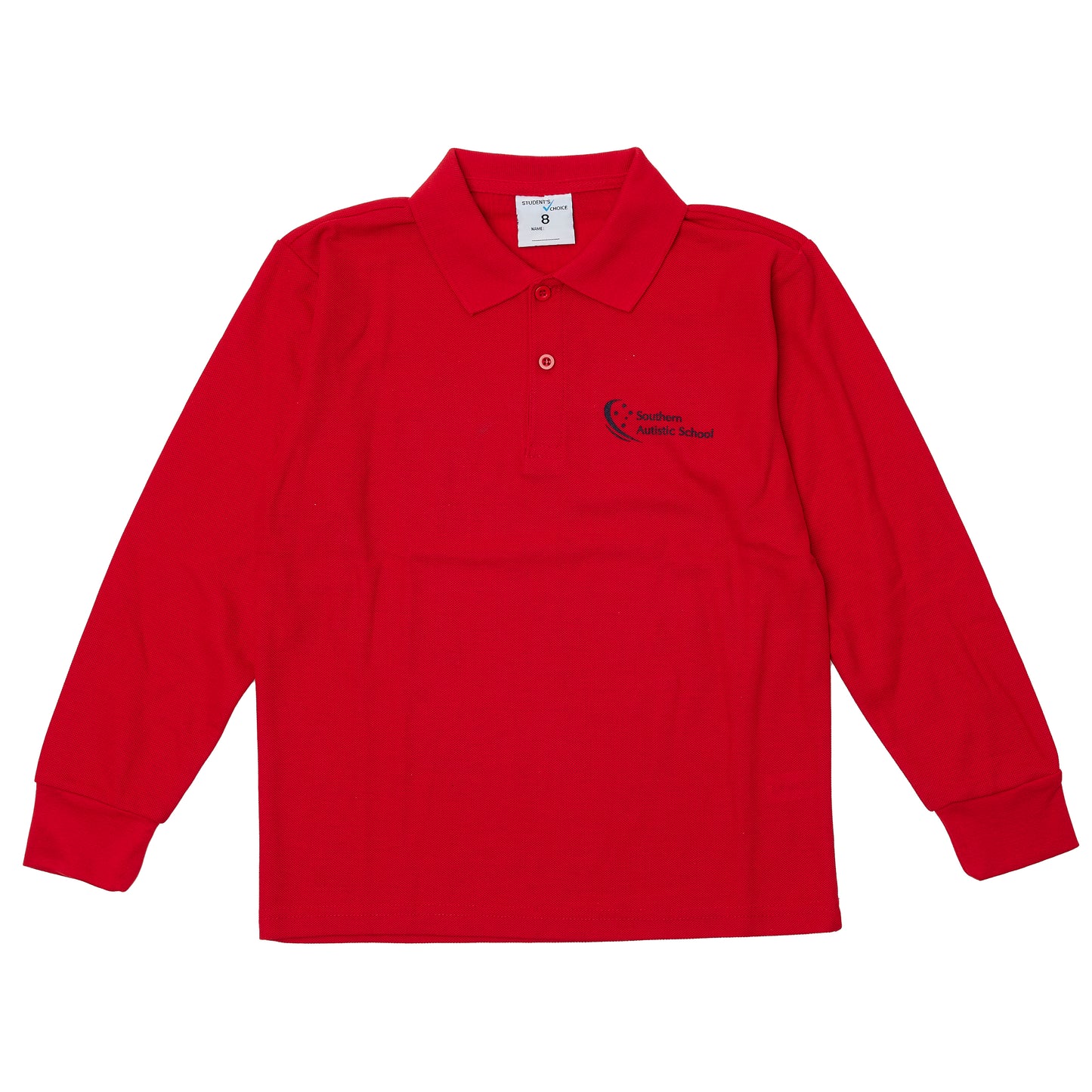 Southern Autistic School Long Sleeve Polo - Red (Juniors & Lowers)