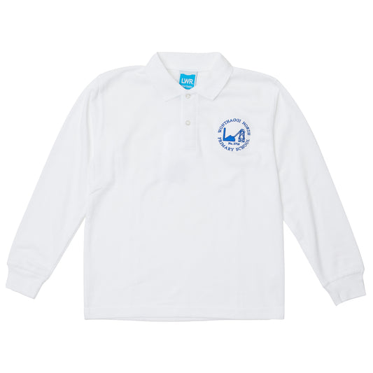 Wonthaggi North PS Long Sleeve Polo - White