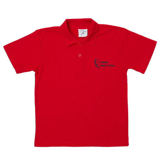 Southern Autistic School Short Sleeve Polo - Red (Juniors & Lowers)