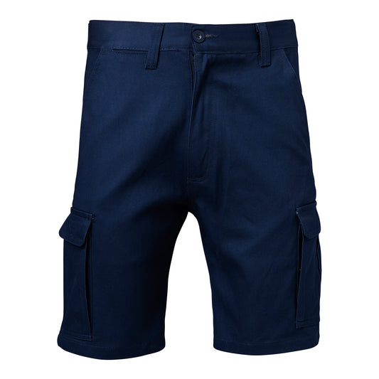 Cotton Drill Cargo Shorts - Navy