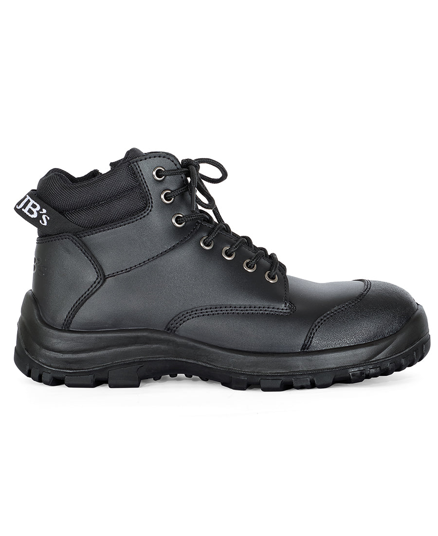 Work Boot Lace Up - Black